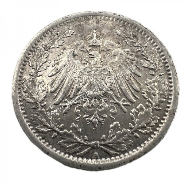 1/2 Mark 1918 A Wilhelm II Germany