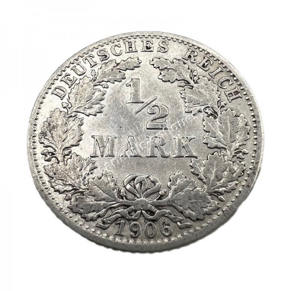 1/2 Mark 1906 G Wilhelm II Γερμανία