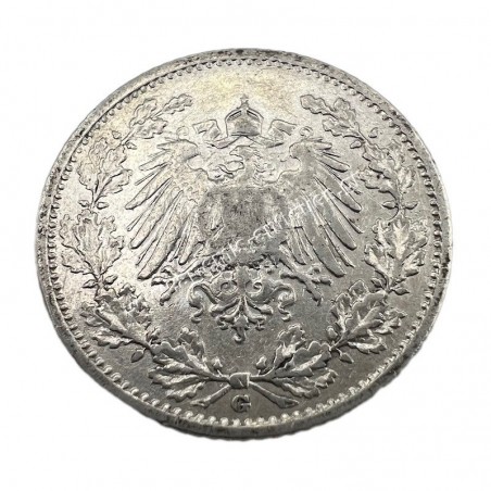 1/2 Mark 1906 G Wilhelm II Germany