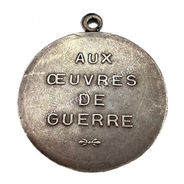 Pour Le Droit Aux Oeuvres de Guerre Medal by Mayer , Lyon France