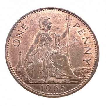1 Penny 1965 UNC Red Elizabeth II Ηνωμένο Βασίλειο 2