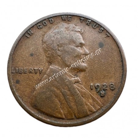 1 Cent 1928 Large S Lincoln Cent