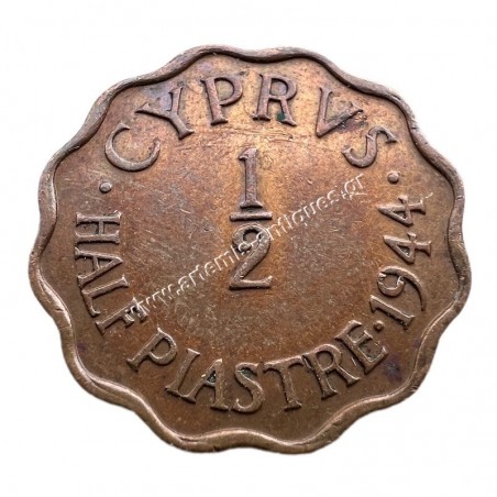 1/2 Piastre 1944 George VI Κύπρος