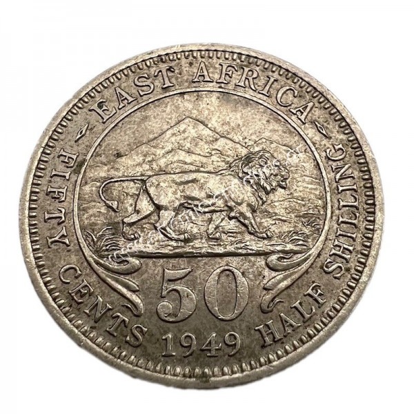 50 Cents 1949 UNC George VI Ανατολική Αφρική
