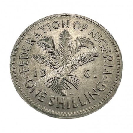 1 Shilling 1961 UNC Elizabeth II Νιγηρία