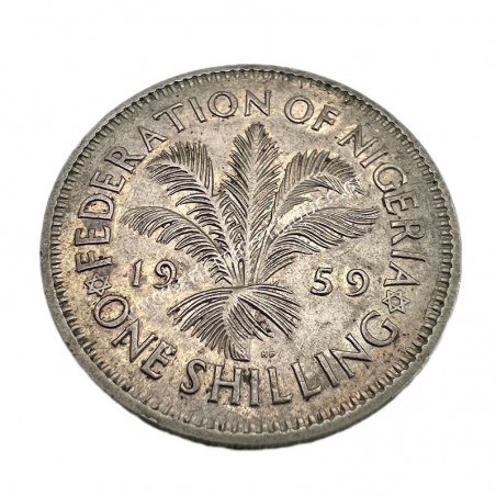 1 Shilling 1959 Elizabeth II Νιγηρία