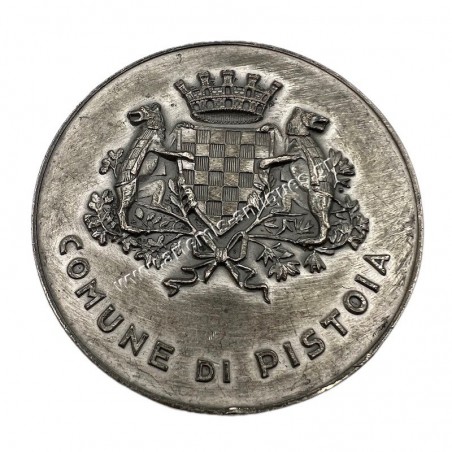 Comune di Pistoia Silver Plated Medal Italy