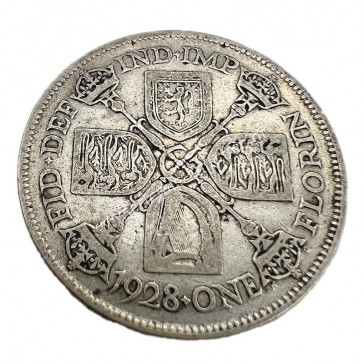 1 Florin 1928 George V Ηνωμένο Βασίλειο 2