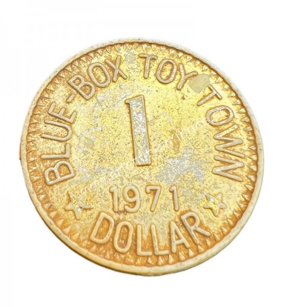 1 Dollar 1971 Candy Cash Singapore Blue Box Toy Town Μάρκα