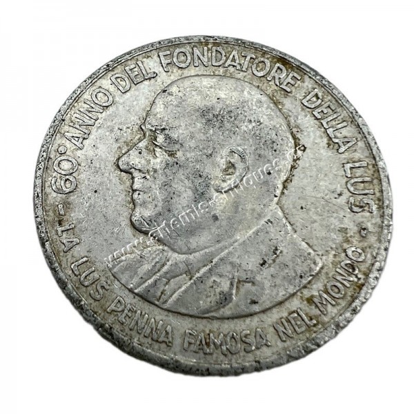 100 lire Lus Penna Famosa del Mondo 60 Anno del Fondatore della Lus Μάρκα