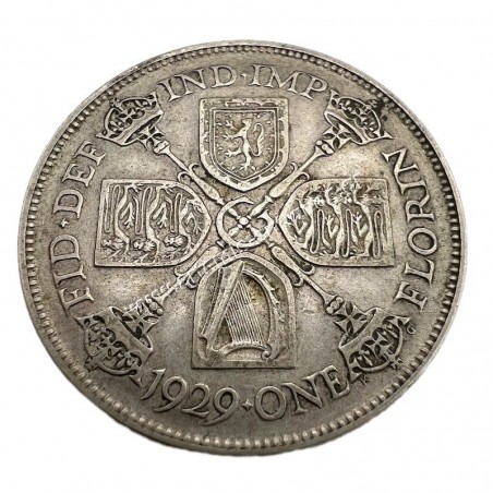 1 Florin 1929 George V Ηνωμένο Βασίλειο