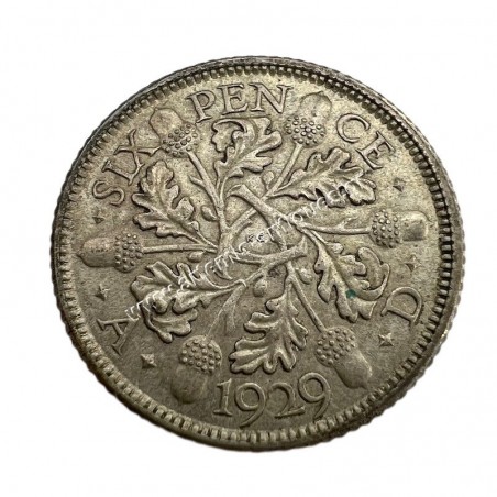 6 Pence 1929 George V United Kingdom