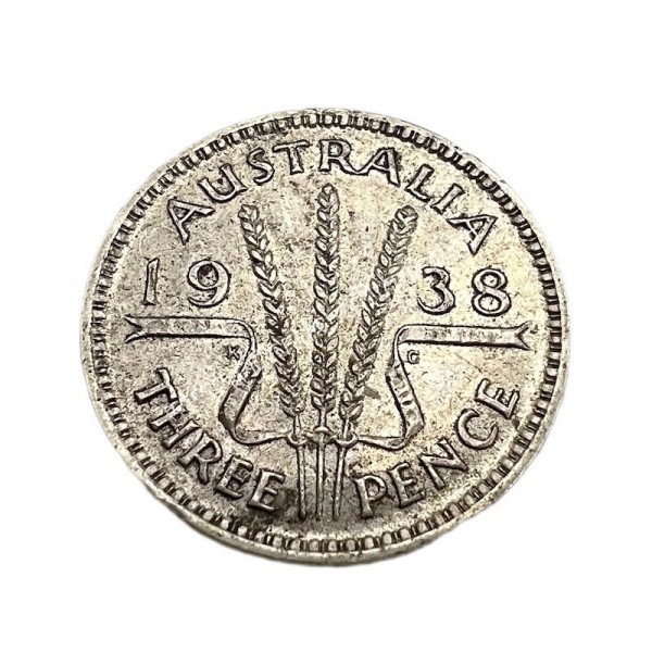 3 Pence 1938 UNC George VI Αυστραλία