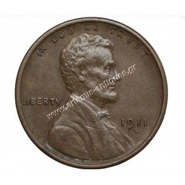 1 Cent 1911 S Lincoln Cent CCG XF 40