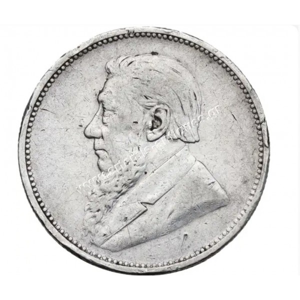 2 Shillings 1895 CCG VF30 Edge Marks Νότιος Αφρική