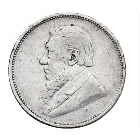 2 Shillings 1895 CCG VF30 Edge Marks South Africa