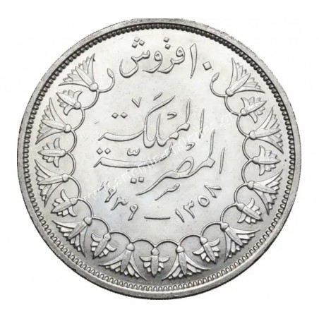 10 Piastres 1939 Farouk CCG MS 62 Egypt