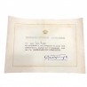 Commemorative Diploma 1948 Frederica Queen of Greece