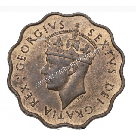 1/2 Piastre 1949 George VI CCG MS 61 Traces of Red Copper Κύπρος