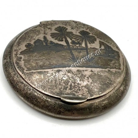 Ασημένια Θήκη Πούδρας Σαβάτι