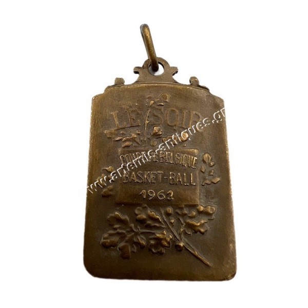 Le Soir coupe de Belgique Basket-Ball 1962 Μετάλλιο