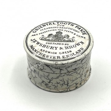 Oriental Tooth Paste Late 1800s by Jewsbury & Brown Manchester England