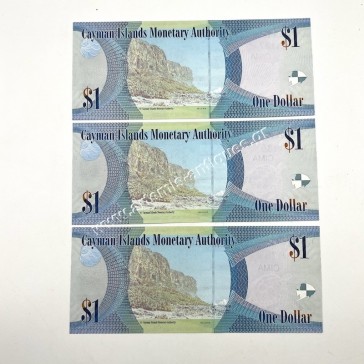 3 x 1 Dollar 2010 Elizabeth II P-38a UNC Συνεχόμενα Νούμερα Νήσοι Κέιμαν 2
