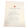 Hellenic Red Cross Award of Diploma and Silver Medal December 1, 1950