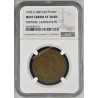 1 Penny 1945 George VI NGC Mint Error VF 30 BN Obverse Lamination Μ. Βρετανία