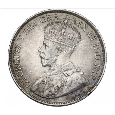 18 Piastres 1921 George V CCG AU55 Nick on Edge Cyprus