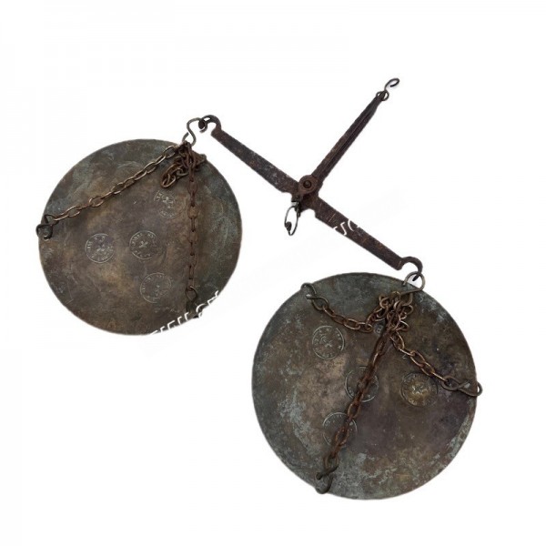 Ελληνική Ζυγαριά 1808 με Σφραγίδες Ελέγχου από τη Βασιλική Χωροφυλακή