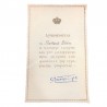 Award of the Bronze Cross for Services to the "Soldier's Shirt" Frederica Queen of Greece