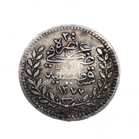20 Para 1277/1861 Abdulaziz Οθωμανική Αυτοκρατορία