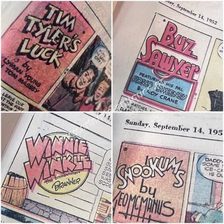 The Manila Chronicle Newspaper with 5 comic strips September 1952