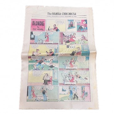 The Manila Chronicle Newspaper with 5 comic strips September 1952