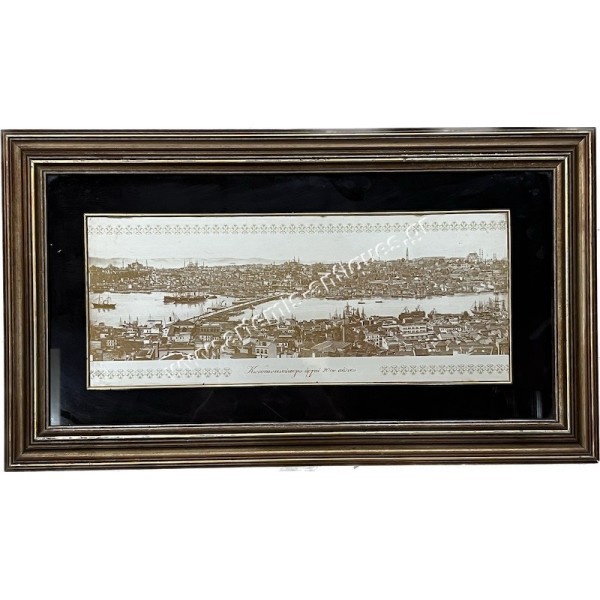 Constantinople Early 20th Century, Silver Engraving 999 on Brass