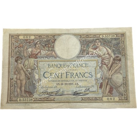 100 Francs 1937 France
