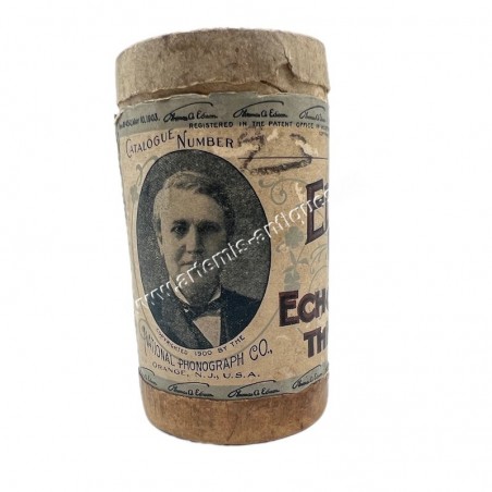 Edison Black Wax Cylinder Record