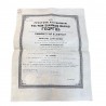 Law Diploma 1877 of Minister Timoleon Iliopoulos with signatures of Theod. Diligiannis, Char. Trikoupis and French Minister