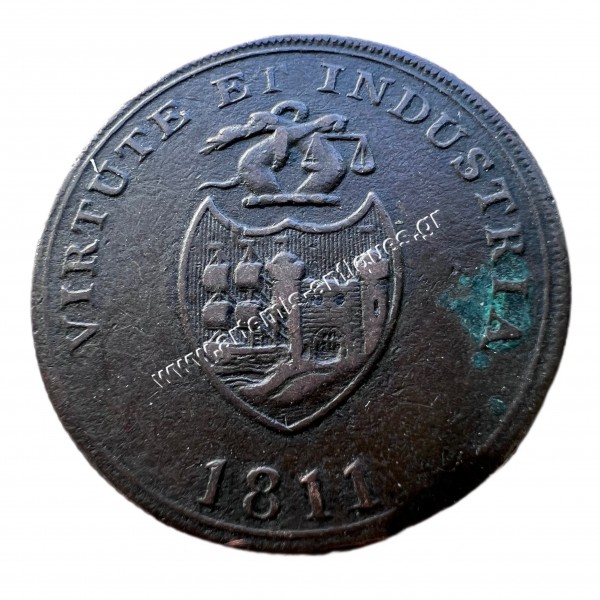 1 Penny 1811 Somerset - Bristol / Brass and Copper Company Token United Kingdom