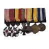 Greek Royal Bar of 7 Medals WW2