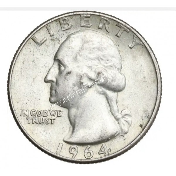 1/4 Dollar 1964 D CCG AU53