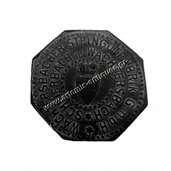 10 Pfennig , Schlierbach Wächtersbacher Steingutfabrik G.m.b.H Ιδιωτική Κοπή Hessen-Nassau Γερμανία