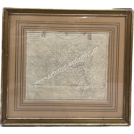 Χάρτης της Ασίας 1819 Γκραβούρα