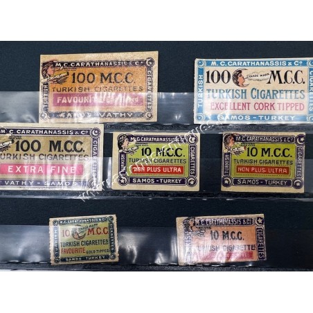 M. C. Carathanassis and Co Turkish Cigarettes Vathy Samos Established in 1882