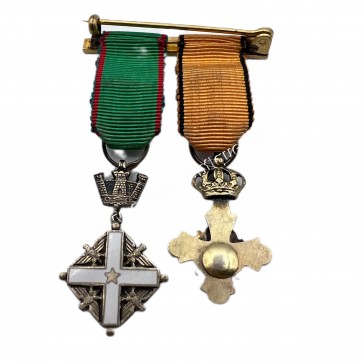 Greek Bar of 2 Miniature Medals 2