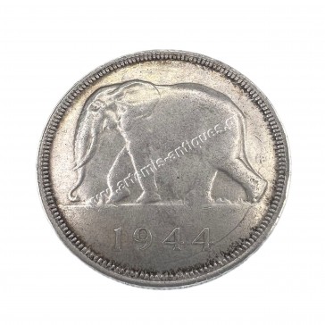 50 Francs 1944 Leopold III AU-UNC Belgian Congo