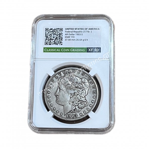 1 Dollar 1903 S Morgan CCG XF40