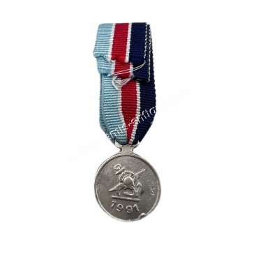 Greek Air Force Miniature in Silver 925 Medal of Valor and Honor 1991 2