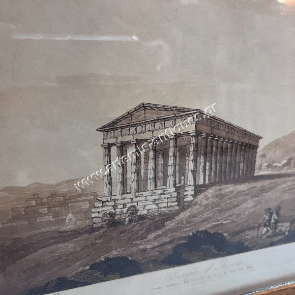 Ναός του Θησέα Γκραβούρα 1814